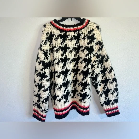 [BLANKNYC] Womens Houndstooth Pullover Knit Sweater - Picture 5 of 6